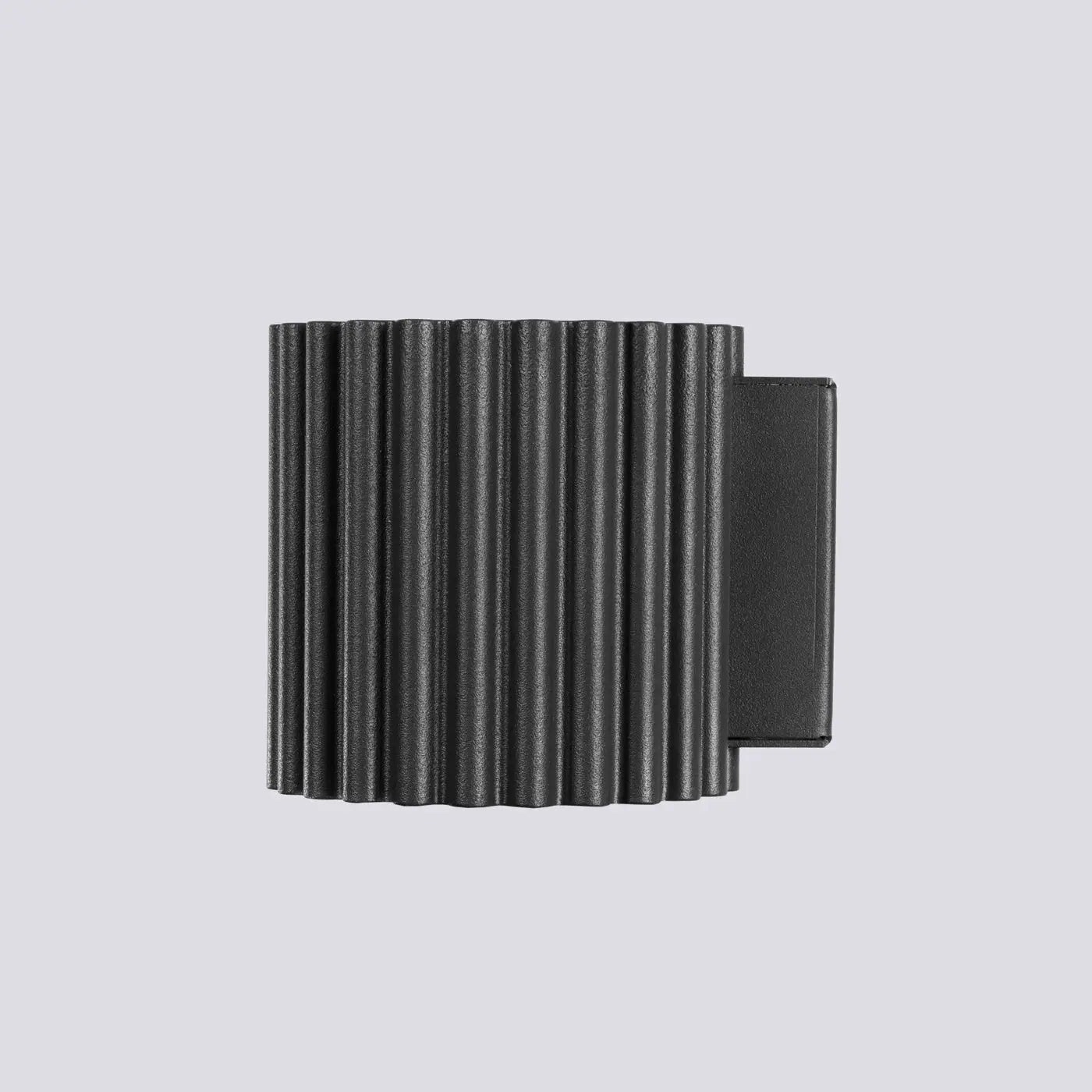Applique murale LED aluminium noir strié blanc chaud 3000K — vue 4