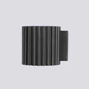 Applique murale LED aluminium noir strié blanc chaud 3000K — vue 4