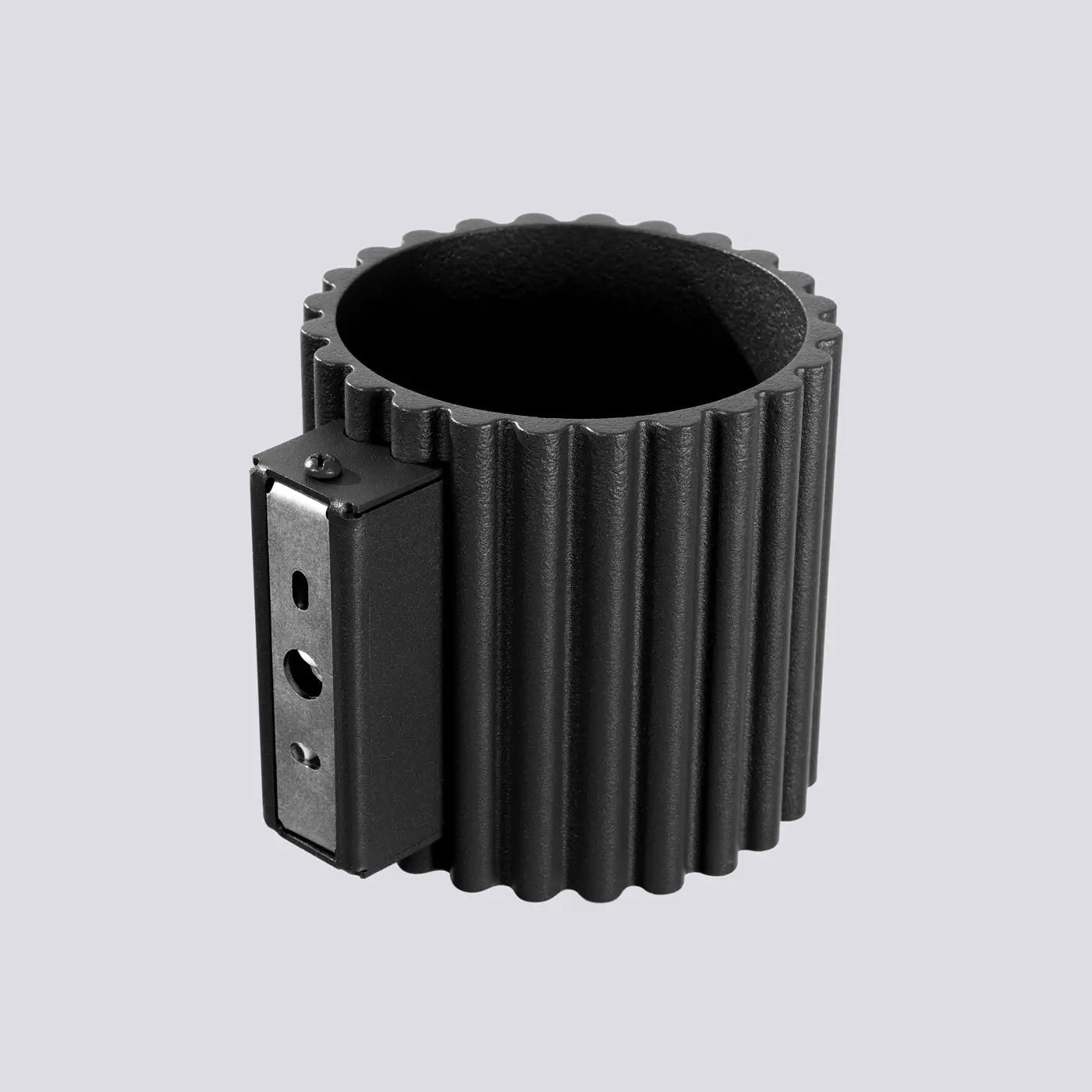 Applique murale LED aluminium noir strié blanc chaud 3000K — vue 5