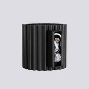 Applique murale LED aluminium noir strié blanc chaud 3000K — vue 7