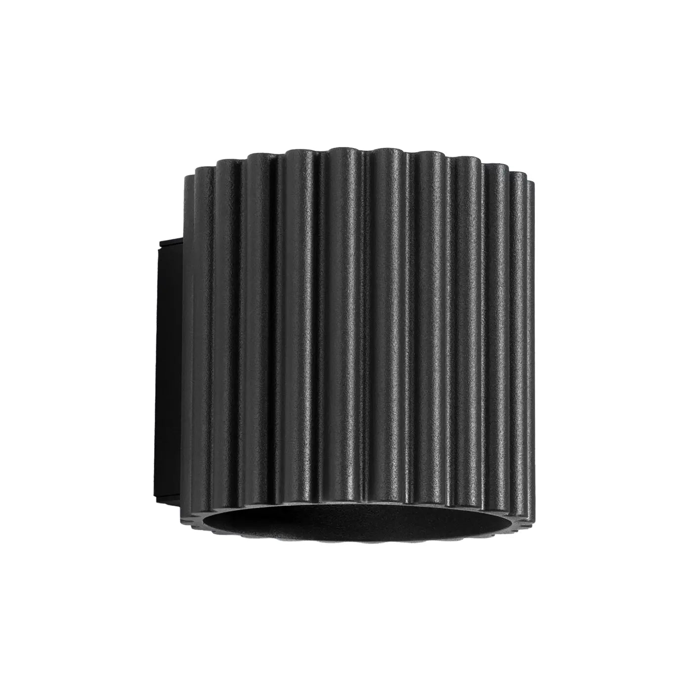 Applique murale LED aluminium noir strié blanc chaud 3000K — vue 8