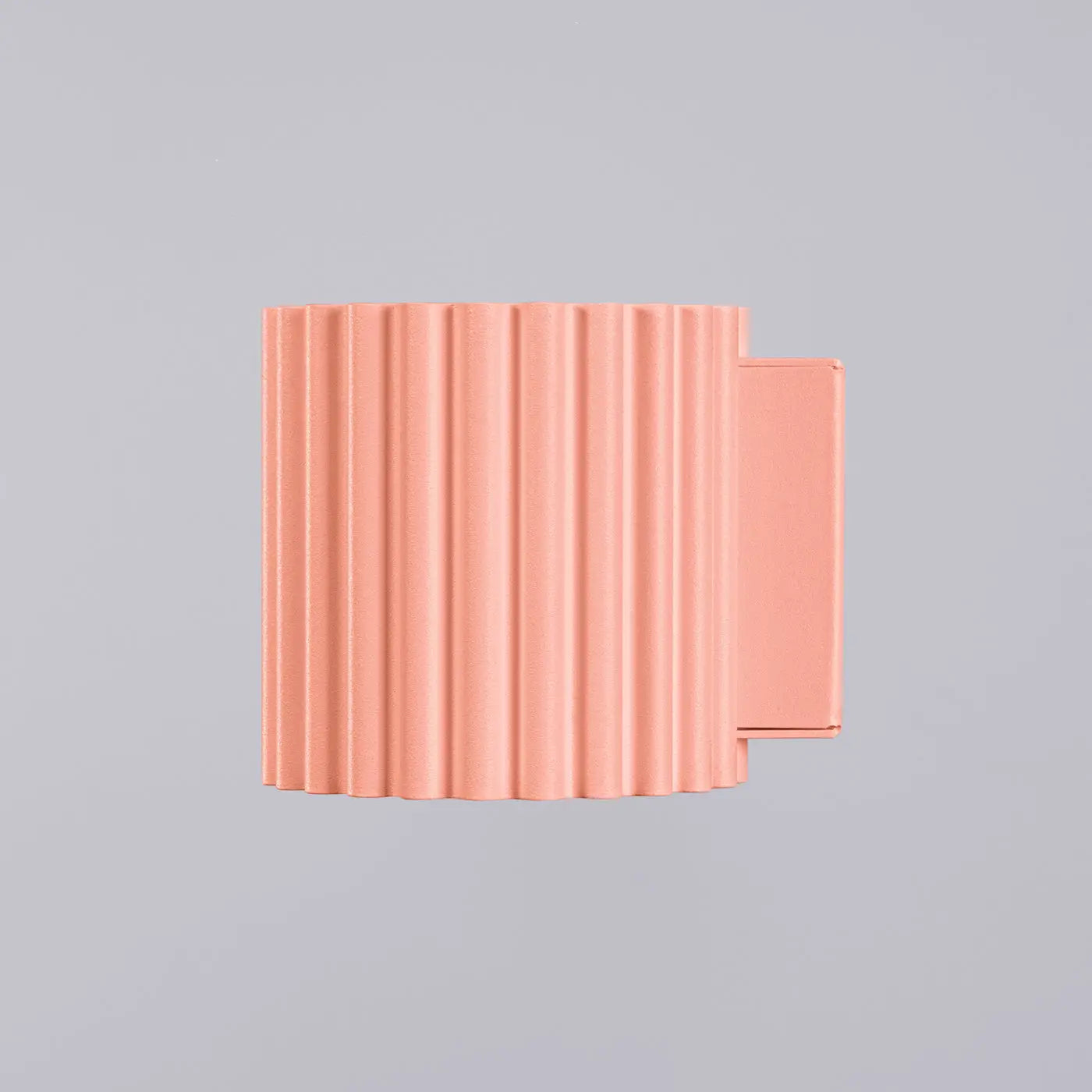 Applique murale LED aluminium peach cannelée minimaliste — vue 4