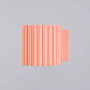 Applique murale LED aluminium peach cannelée minimaliste — vue 4