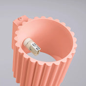 Applique murale LED aluminium peach cannelée minimaliste — vue 5