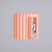 Applique murale LED aluminium peach cannelée minimaliste — vue 6