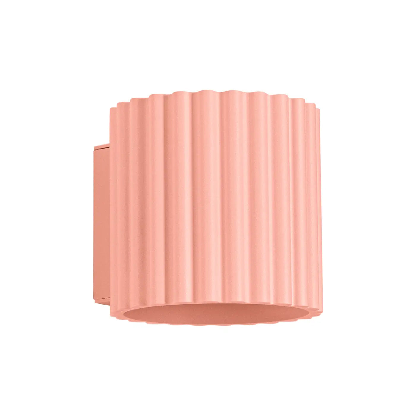 Applique murale LED aluminium peach cannelée minimaliste — vue 8