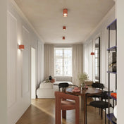Applique murale LED aluminium peach cannelée minimaliste — vue 9