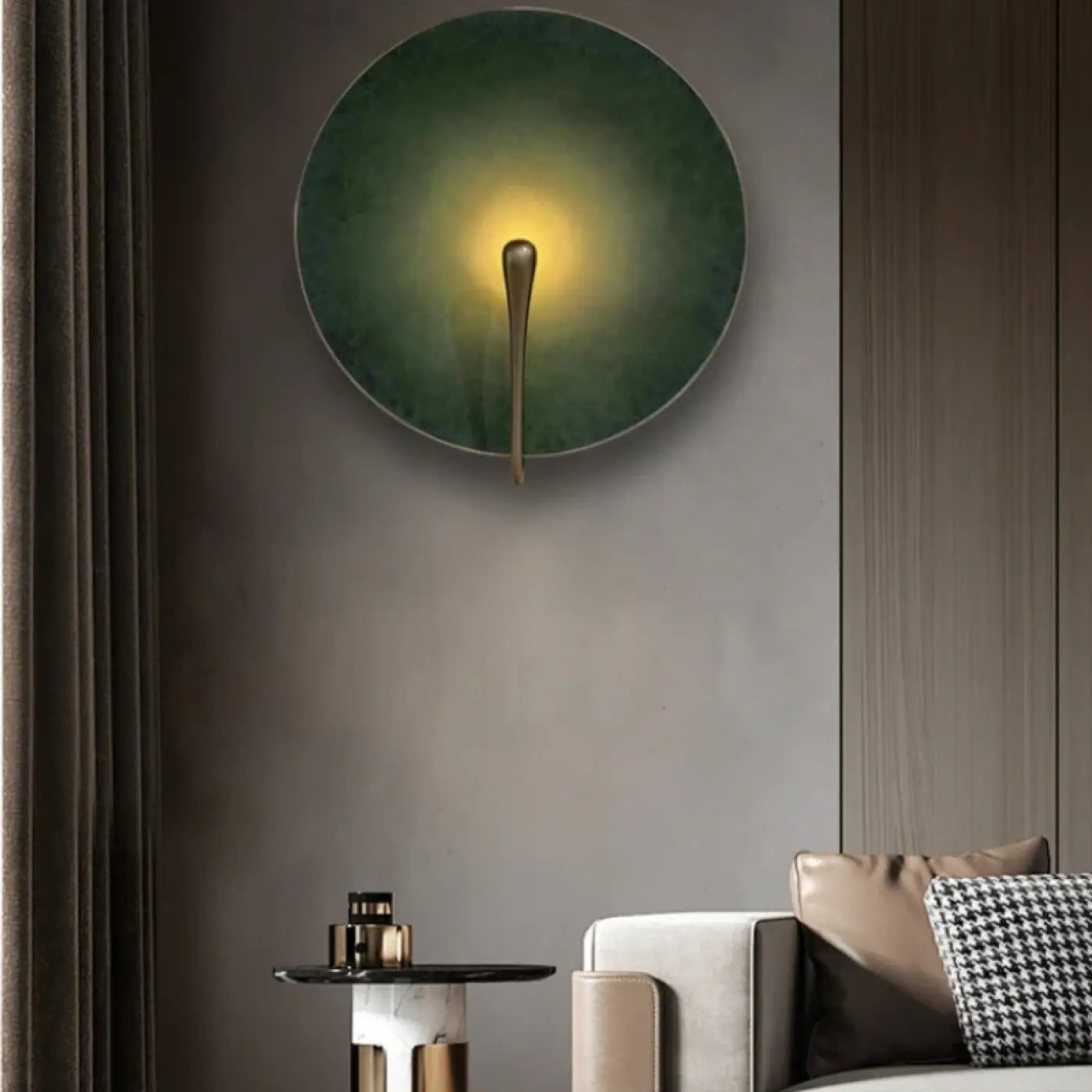 Applique murale LED aluminium teinté ronde IP65 — vue 3