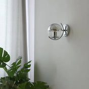 Applique murale LED argentée en verre et métal 12 W — vue 2