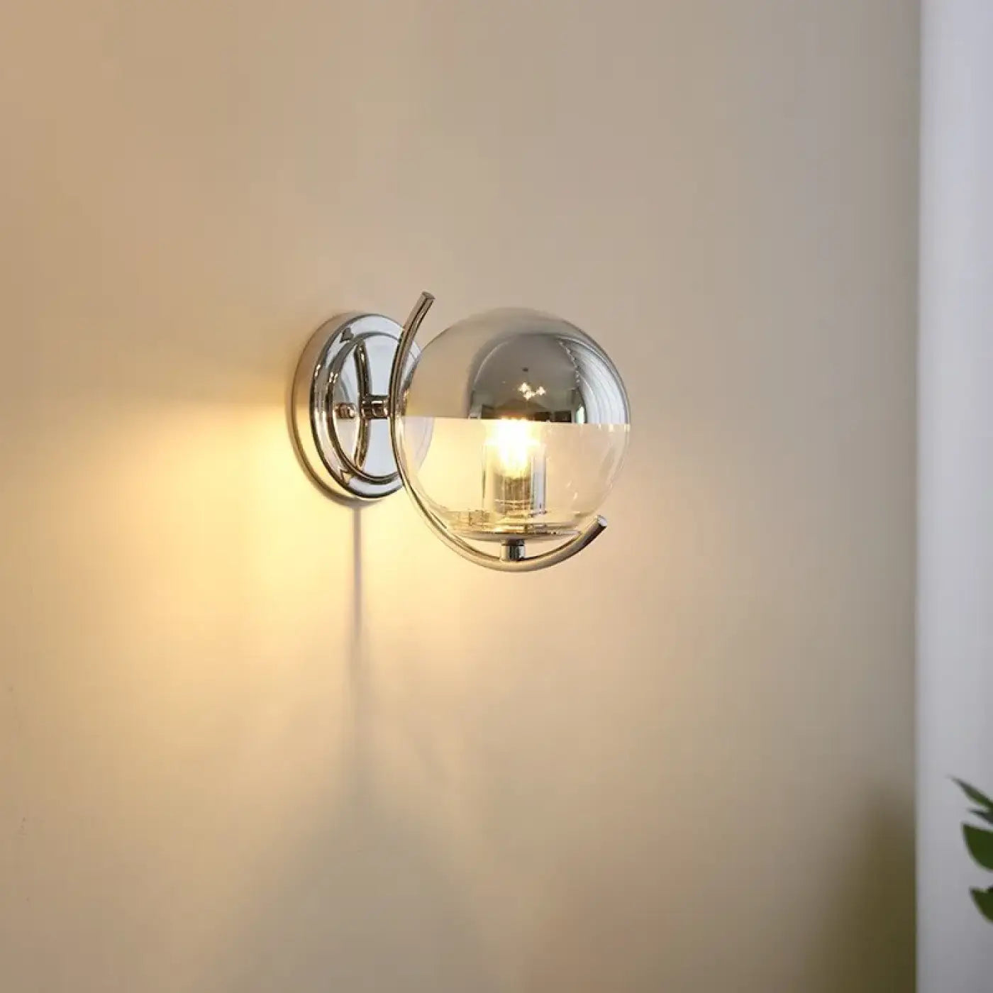 Applique murale LED argentée en verre et métal 12 W — vue 5