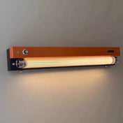 Applique murale LED barre aluminium noir style industriel — vue 5