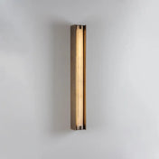 Applique murale LED barre linéaire dorée métal et acrylique — vue 1