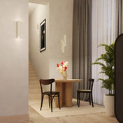 Applique murale LED beige 2 lumières en acier tubulaire — vue 11