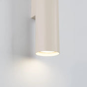 Applique murale LED beige 2 lumières en acier tubulaire — vue 5