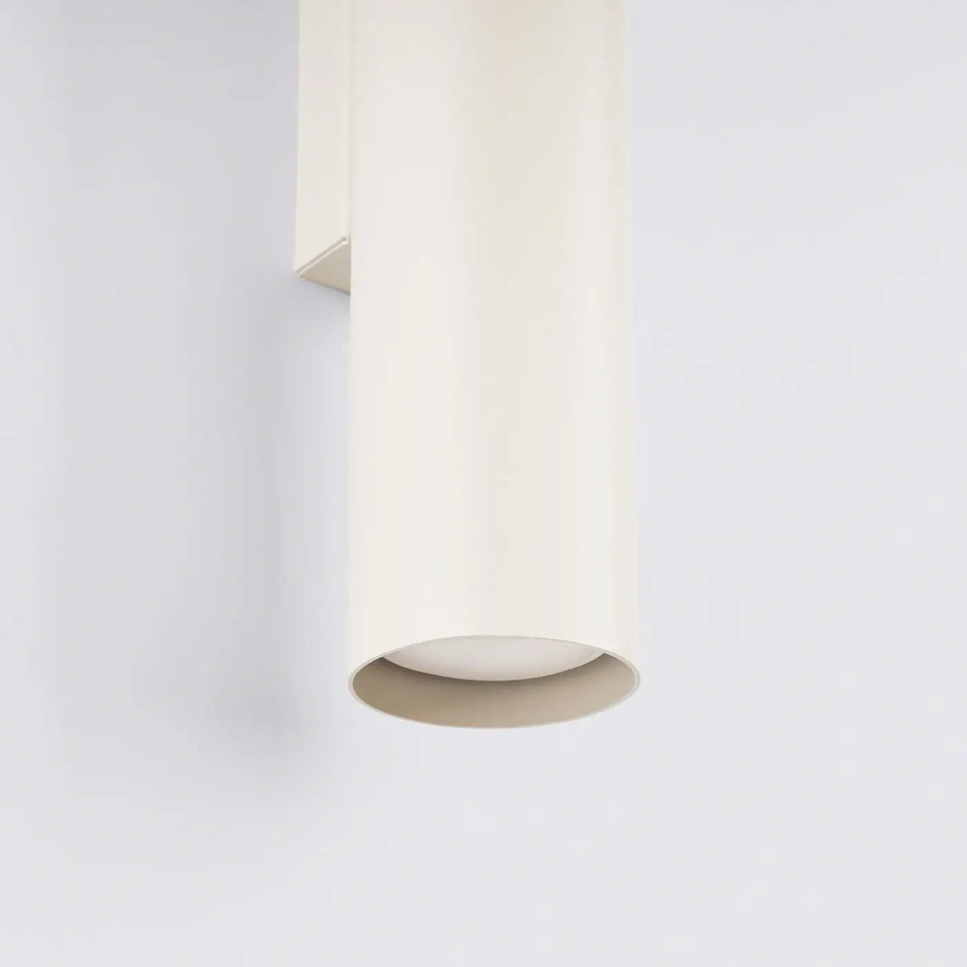 Applique murale LED beige 2 lumières en acier tubulaire — vue 6