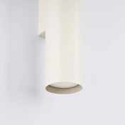 Applique murale LED beige 2 lumières en acier tubulaire — vue 6
