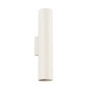 Applique murale LED beige 2 lumières en acier tubulaire — vue 8