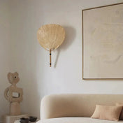 Applique murale LED beige abat-jour tissu pour tête de lit — vue 1