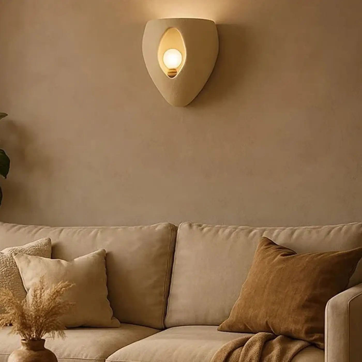 Applique murale LED beige au design moderne en cinq tailles — vue 10