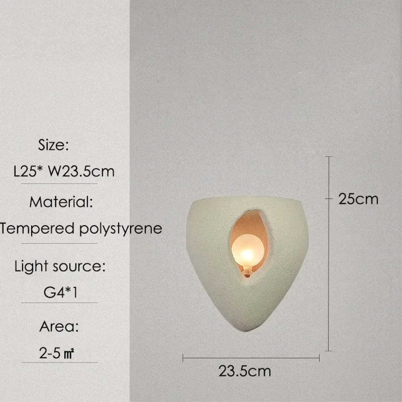 Applique murale LED beige au design moderne en cinq tailles — vue 6