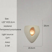 Applique murale LED beige au design moderne en cinq tailles — vue 6