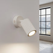 Applique murale LED beige compacte avec interrupteur — vue 1