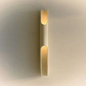 Applique murale LED beige en aluminium et verre — vue 1