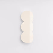 Applique murale LED beige en résine design biscuit — vue 2