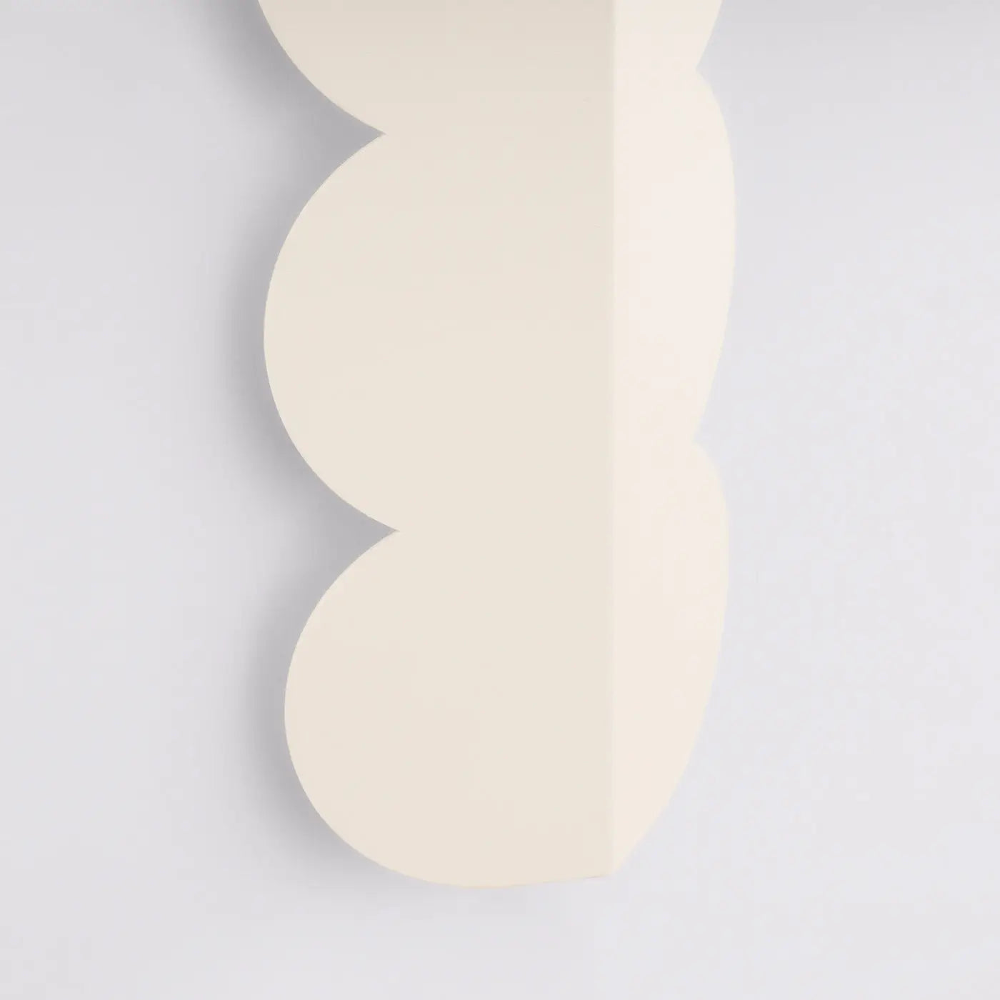 Applique murale LED beige en résine design biscuit — vue 6