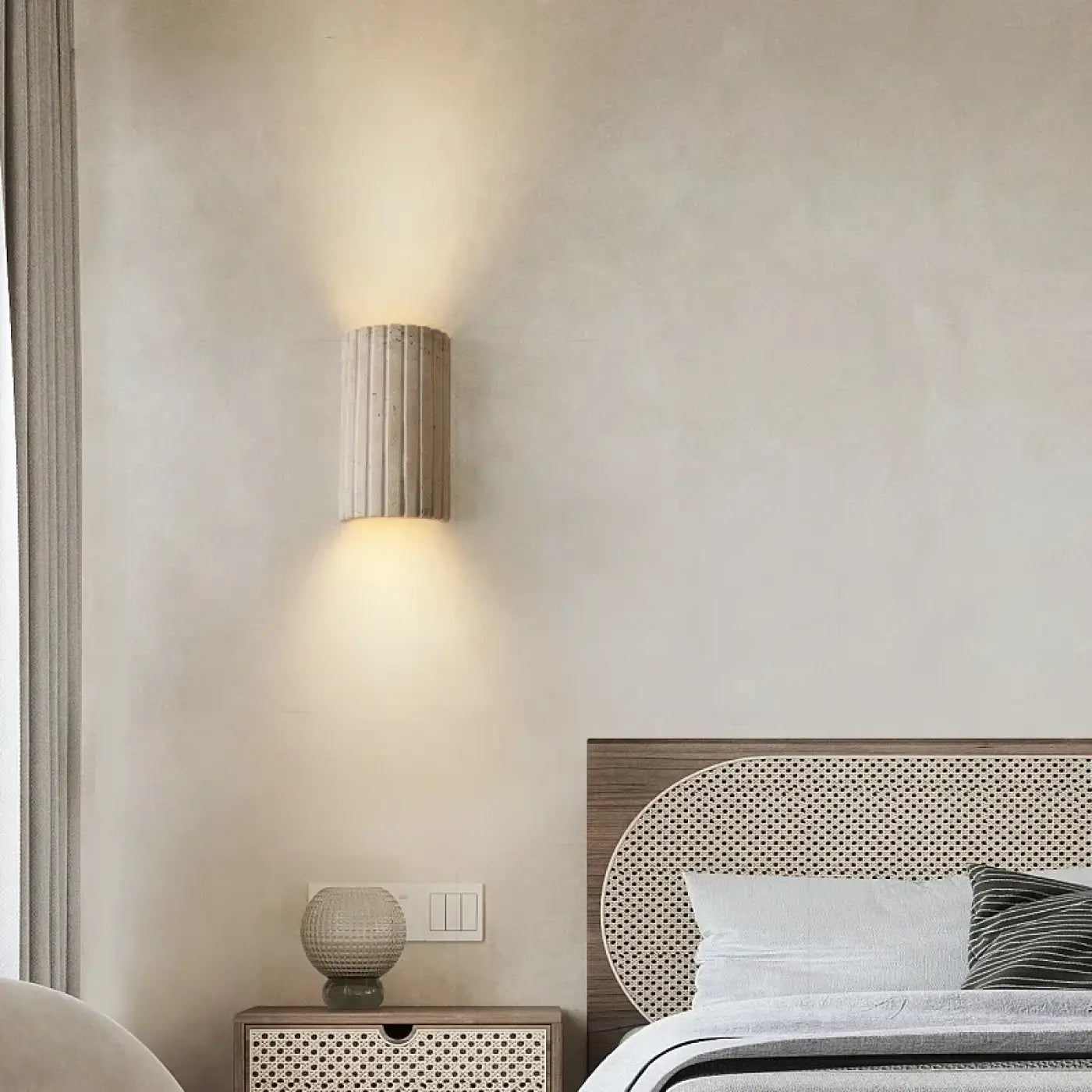 Applique murale LED beige minimaliste 8 W blanc froid — vue 1