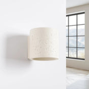 Applique murale LED béton beige cylindrique scandinave — vue 2