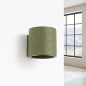 Applique murale LED béton vert olive design minimaliste — vue 3