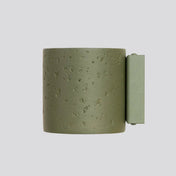Applique murale LED béton vert olive design minimaliste — vue 4