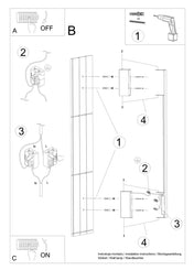 Applique murale LED blanche 3000K en aluminium — vue 11