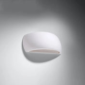 Applique murale LED blanche céramique et verre scandinave — vue 2