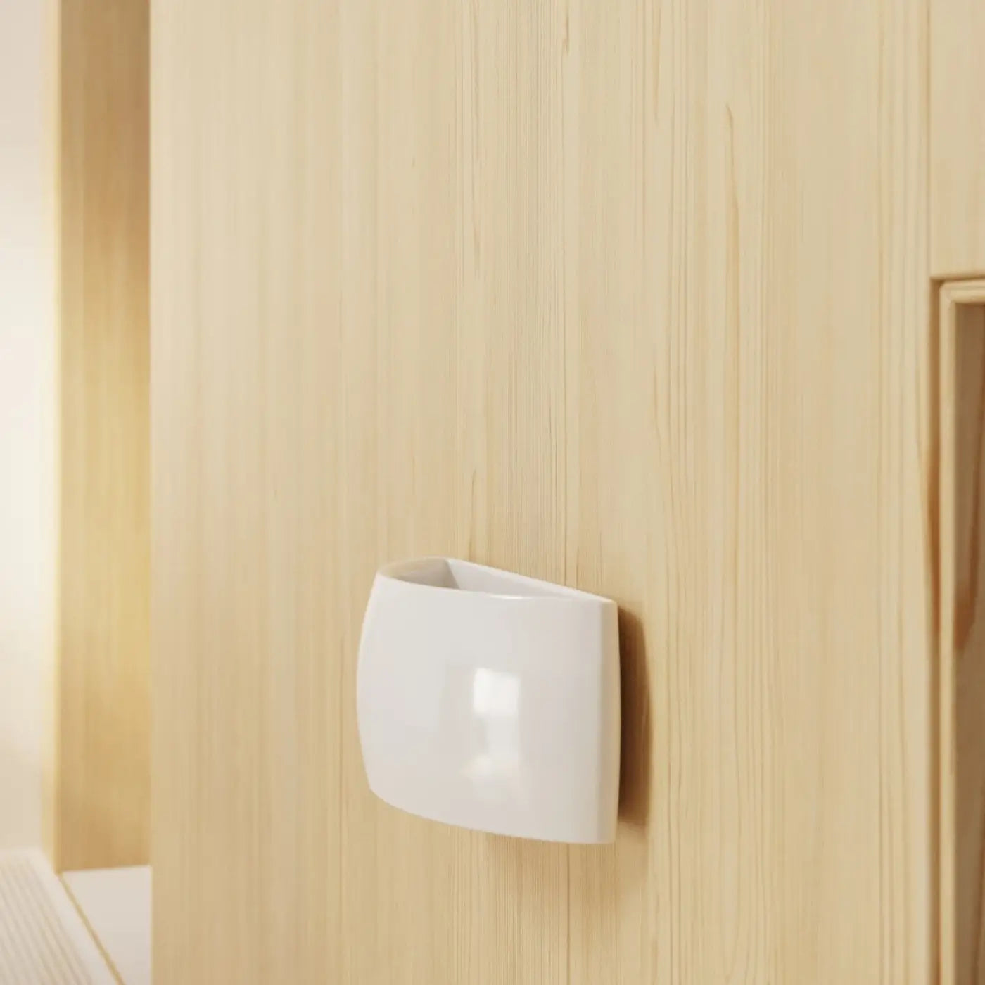 Applique murale LED blanche céramique et verre scandinave — vue 6