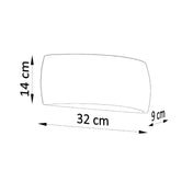 Applique murale LED blanche céramique et verre scandinave — vue 7