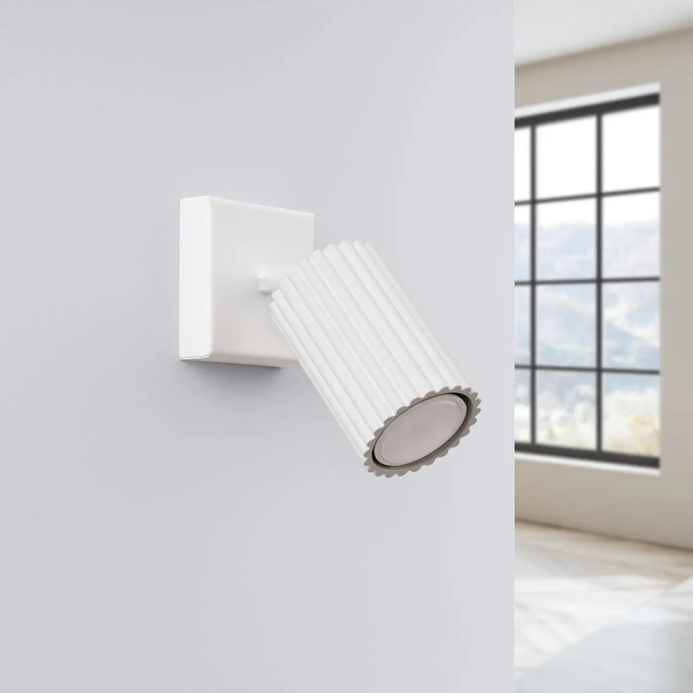Applique murale LED blanche cylindrique en aluminium GU10 — vue 2