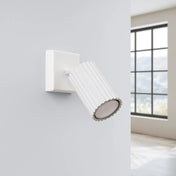 Applique murale LED blanche cylindrique en aluminium GU10 — vue 2