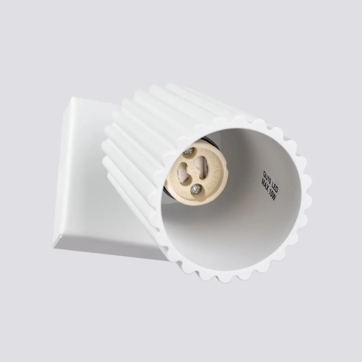 Applique murale LED blanche cylindrique en aluminium GU10 — vue 6
