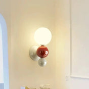 Applique murale LED blanche cylindrique pour couloir — vue 3