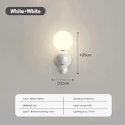 Applique murale LED blanche cylindrique pour couloir — vue 4