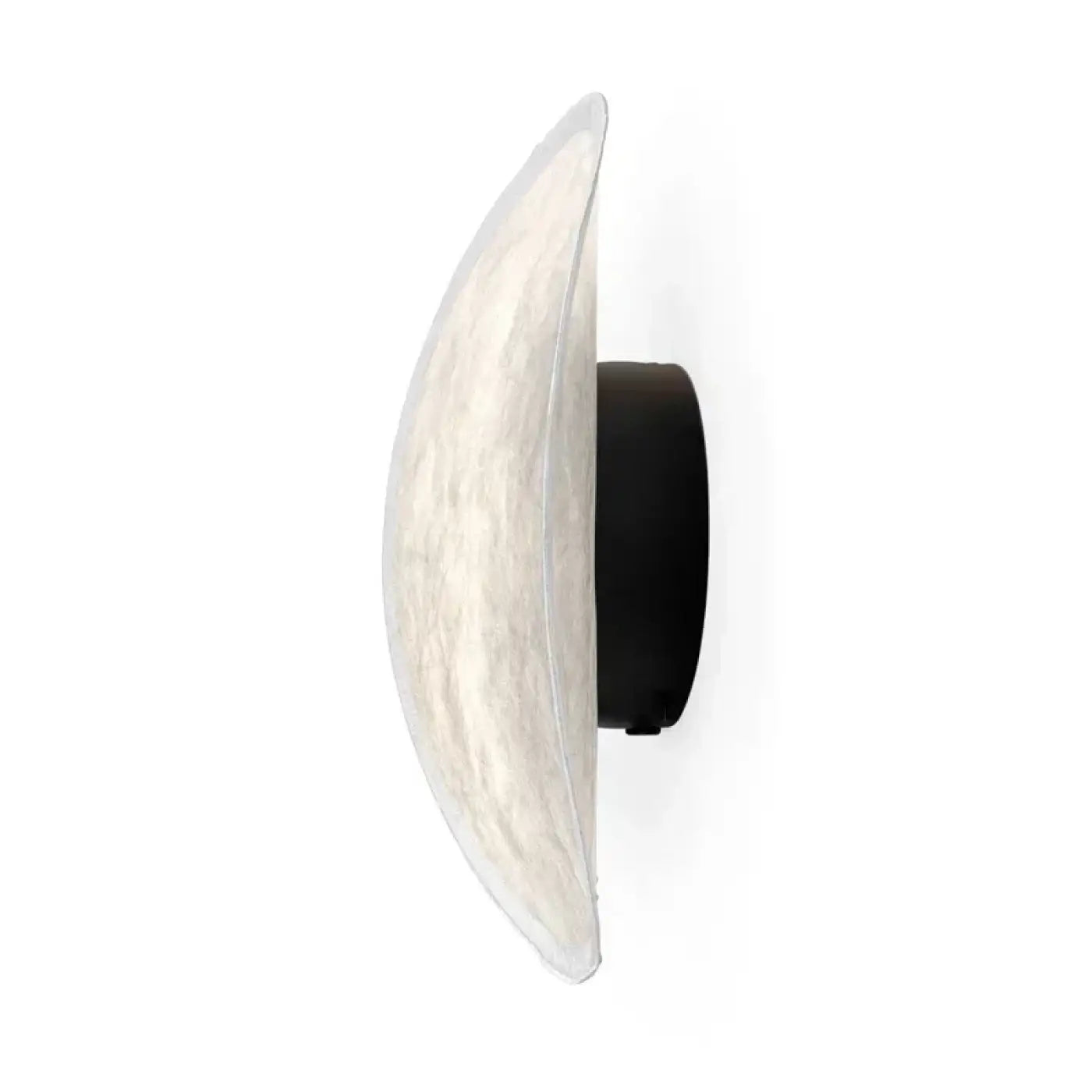 Applique murale LED blanche demi-lune en verre et acrylique — vue 3