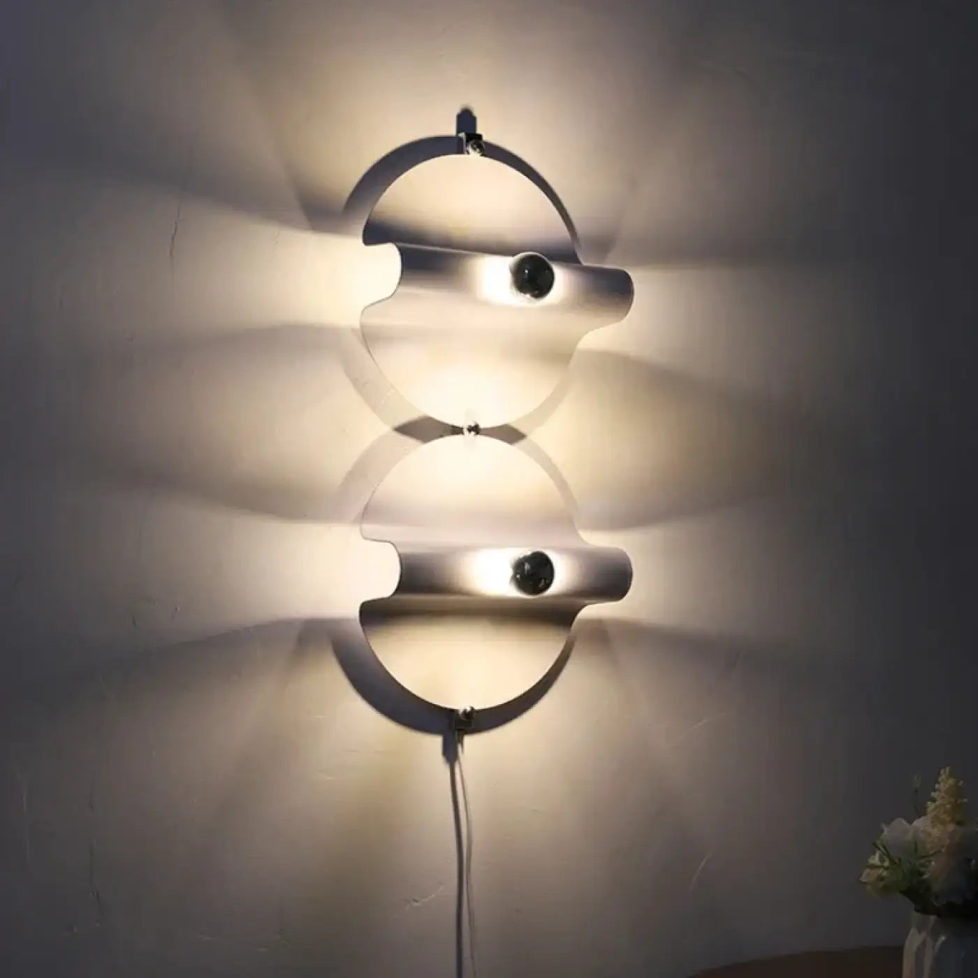 Applique murale LED blanche en aluminium deux tailles — vue 2