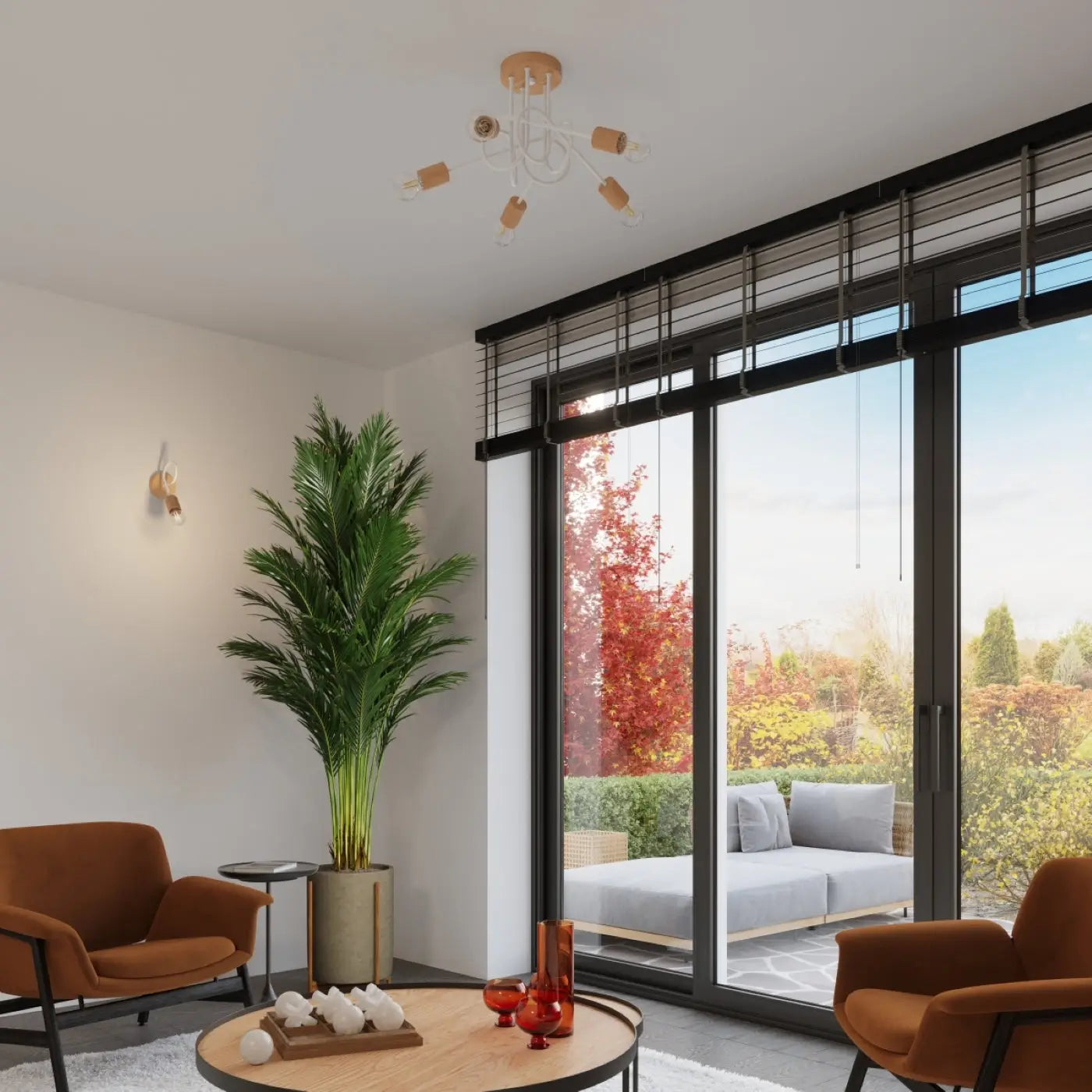 Applique murale LED blanche en bois et métal blanc chaud — vue 11