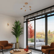 Applique murale LED blanche en bois et métal blanc chaud — vue 11