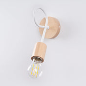Applique murale LED blanche en bois et métal blanc chaud — vue 4