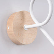 Applique murale LED blanche en bois et métal blanc chaud — vue 6