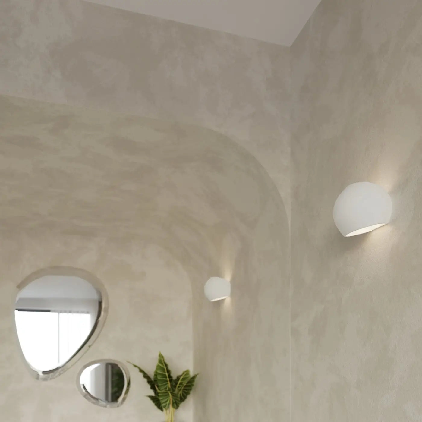 Applique murale LED blanche en céramique blanc froid 4000K — vue 5