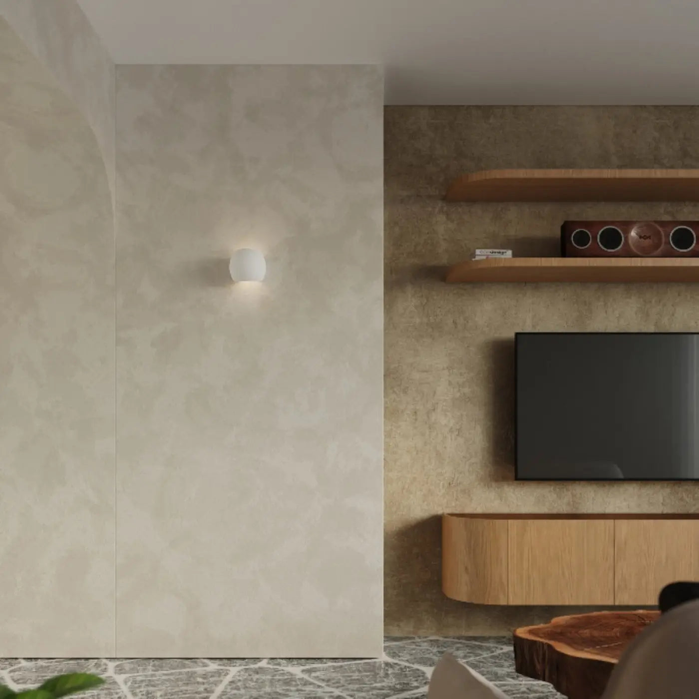 Applique murale LED blanche en céramique blanc froid 4000K — vue 6